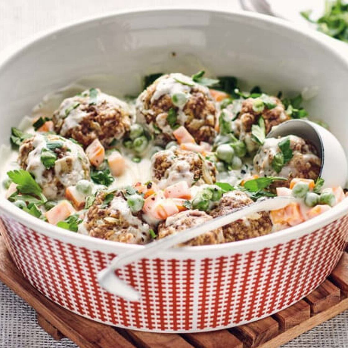 Wikingertopf in cremiger Sauce mit Kartoffeln