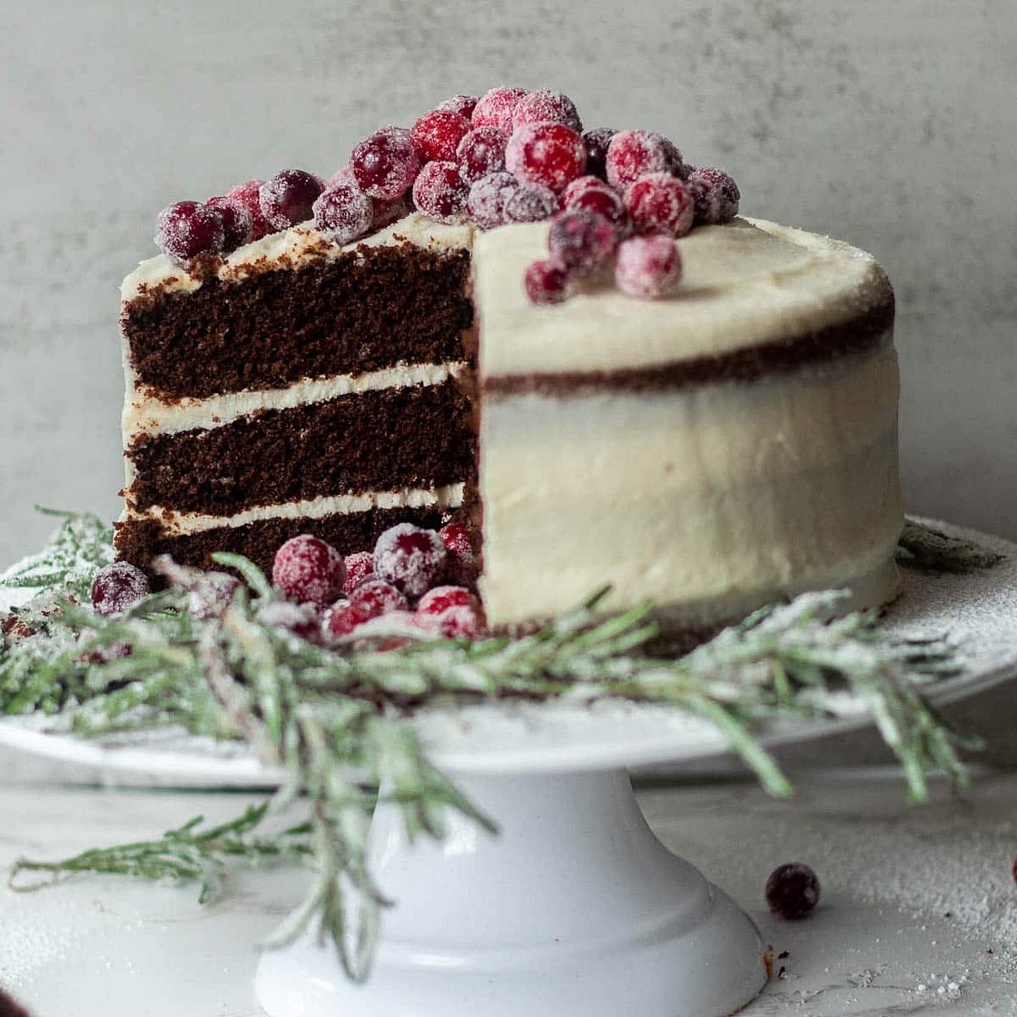 Chocolate Spice Cake - Spiced Chocolate Cake with Cream Cheese Frosting