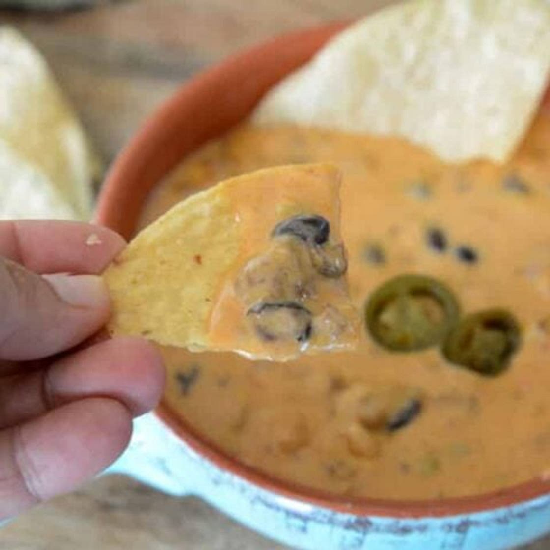 The World's Best Campfire Queso Dip