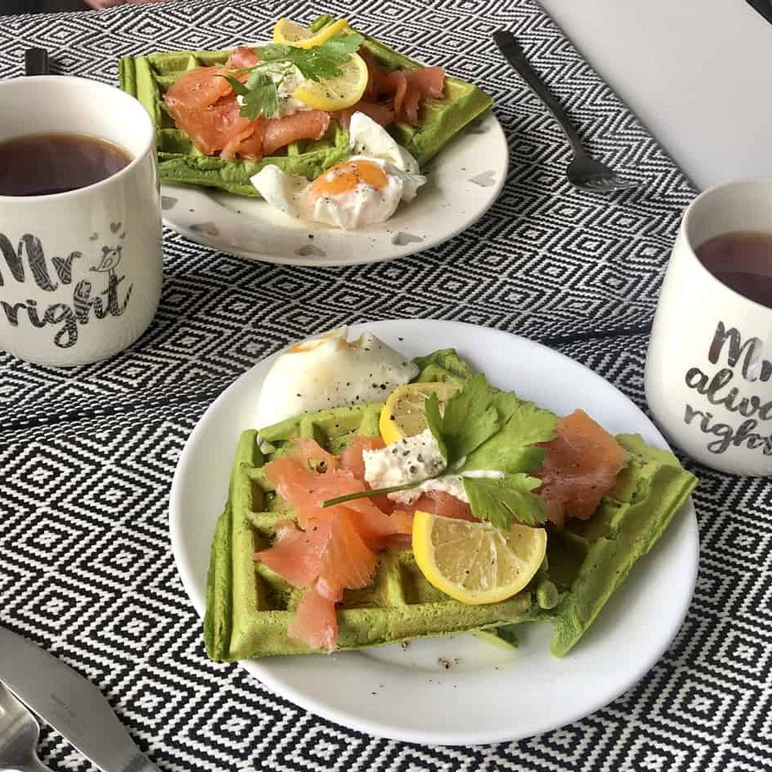 Spinach Waffles Recipe