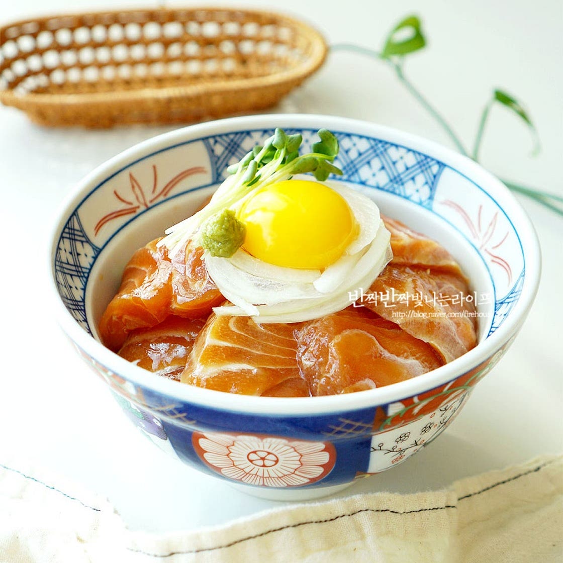 연어장 덮밥 연어덮밥 만들기 한그릇 요리 연어 사케동