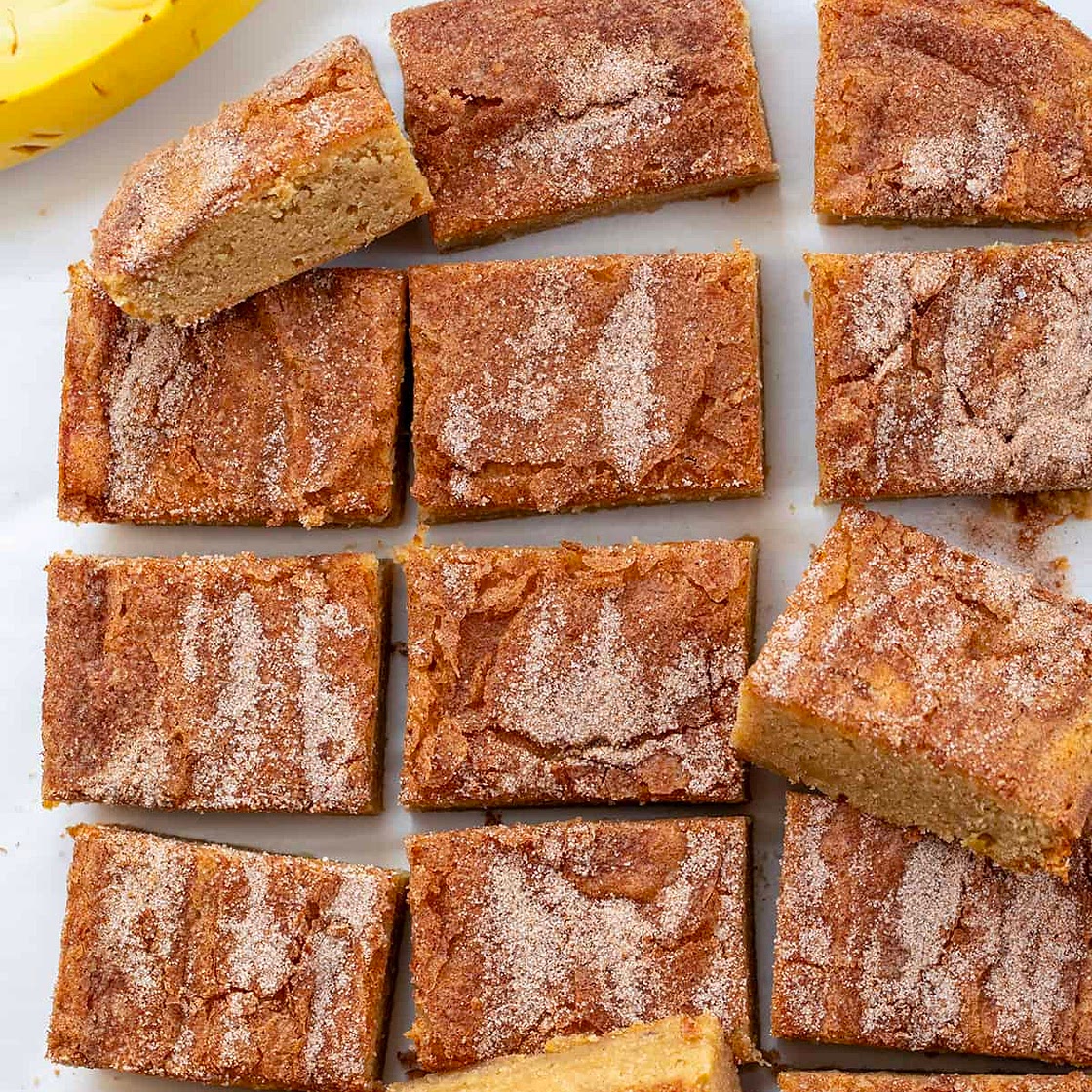 Banana Snickerdoodle Bars