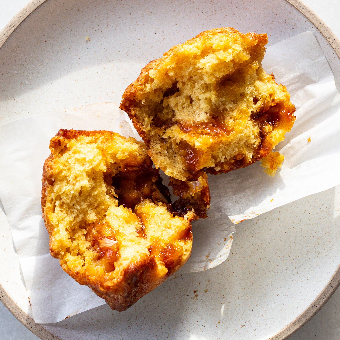 Lemon Caramel Muffins