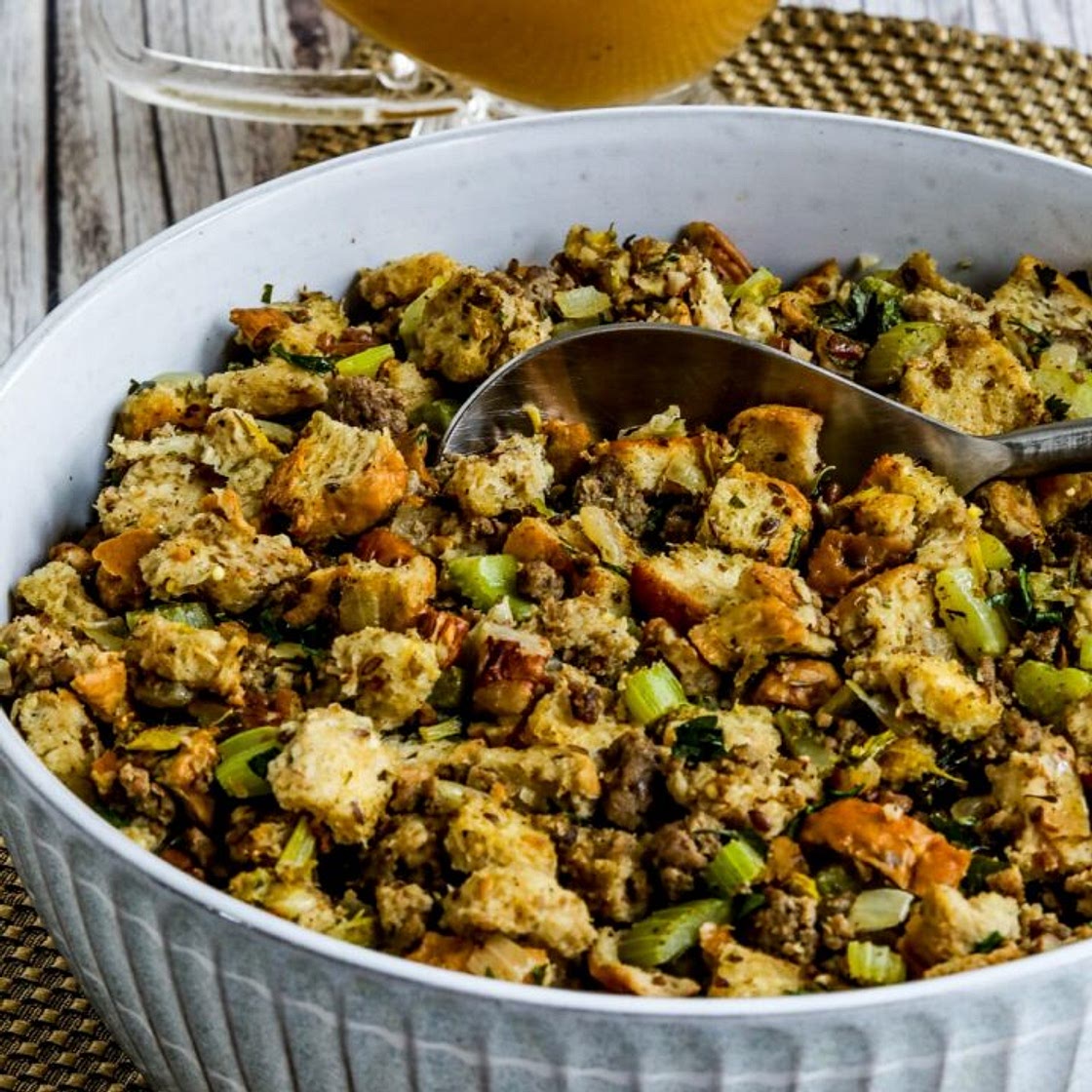 Low-Carb Stuffing (with Sausage and Pecans)