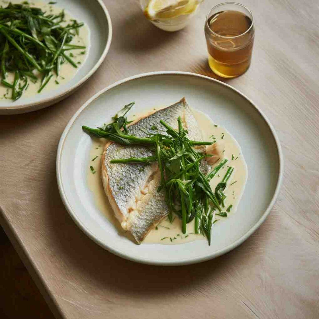 Mary Berry Sea Bream and Samphire with Chive Sauce