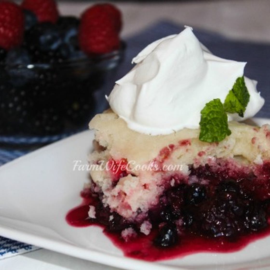 Mixed Berry Dump Cake