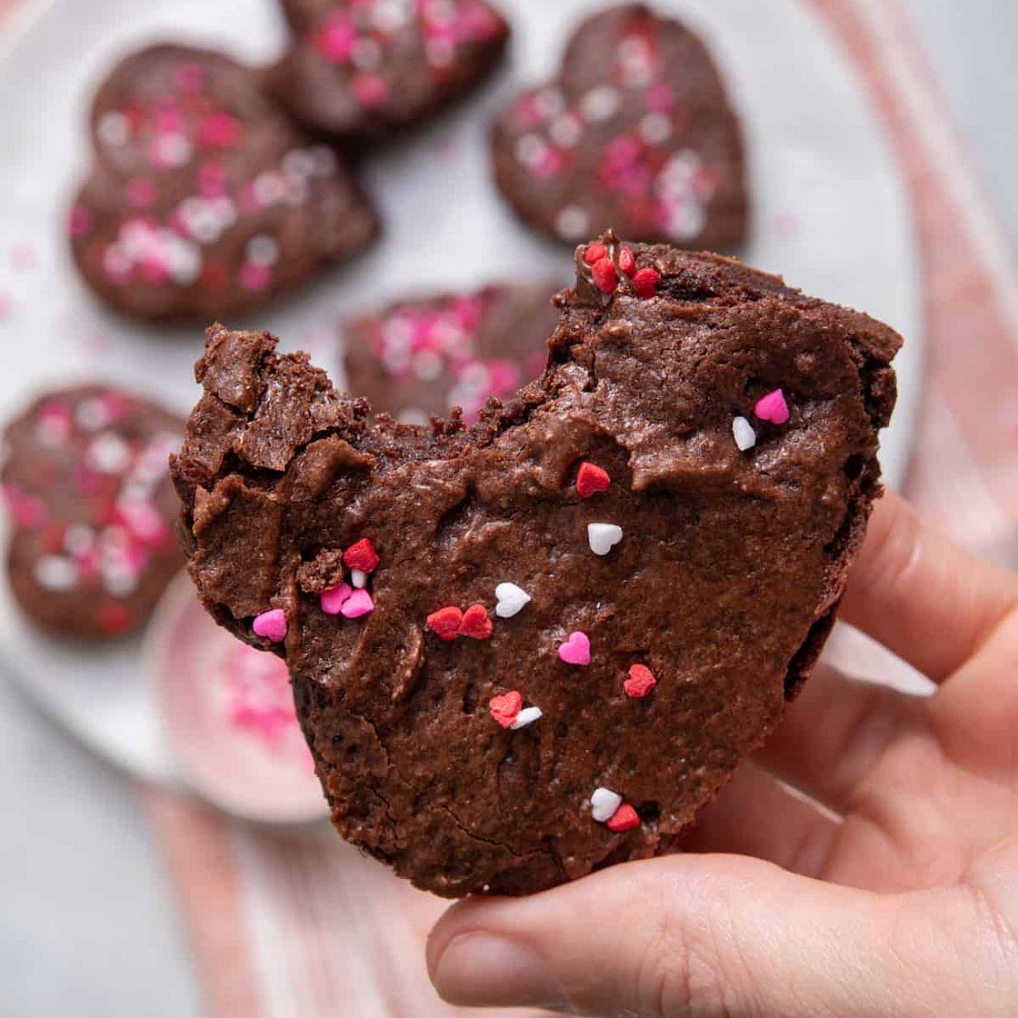 Fudgy Valentine Brownies