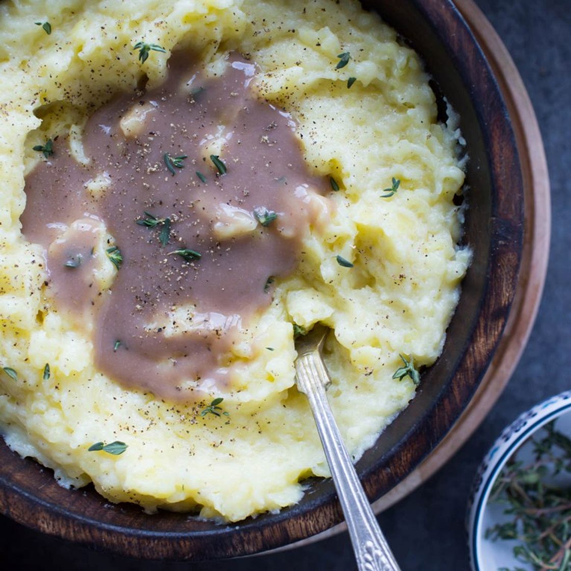 Fluffy Buttermilk Vegan Mashed Potatoes