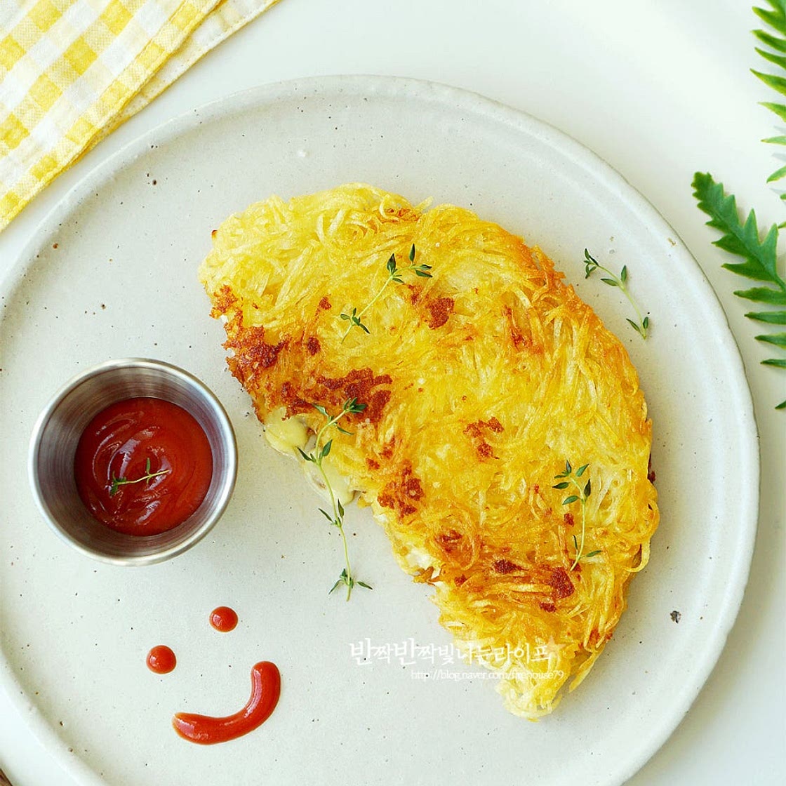 바삭한 감자전 만들기 치즈 감자채전 만들기