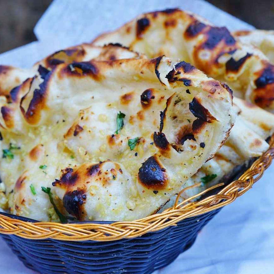 3 Ingredient Naan Bread – No Yeast