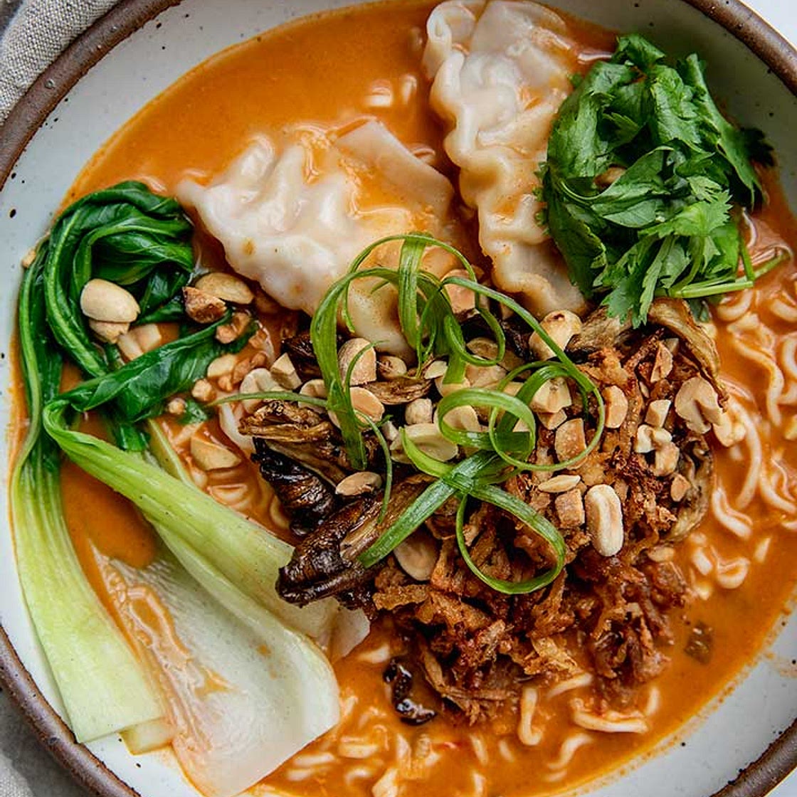 Gochujang Peanut Noodle Soup