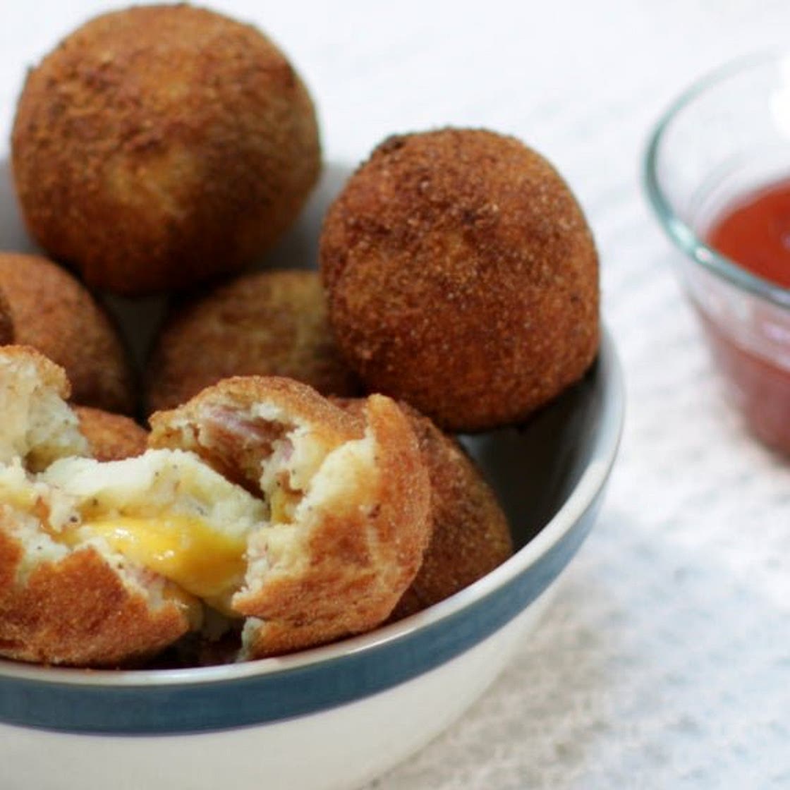 Bacon and Cheese Mashed Potato Balls