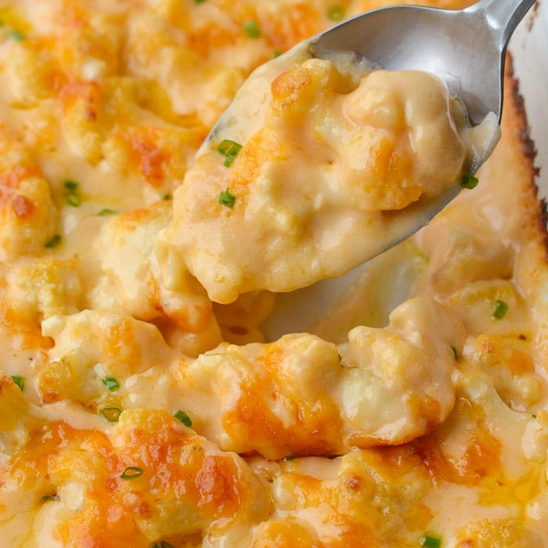 Cheesy Cauliflower Casserole (keto + low carb)