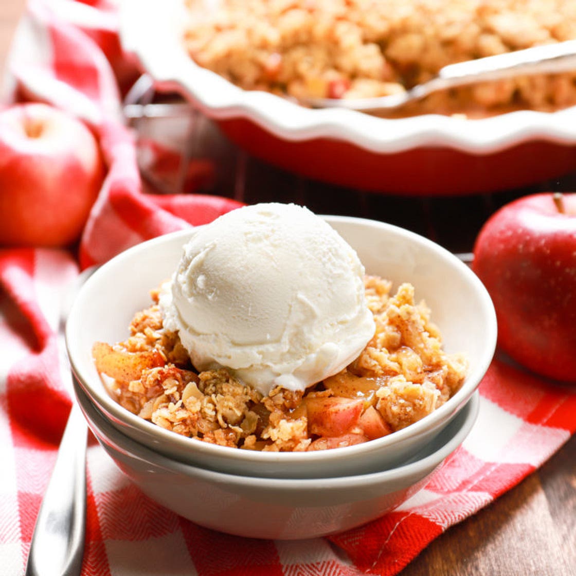 Caramel Apple Crisp