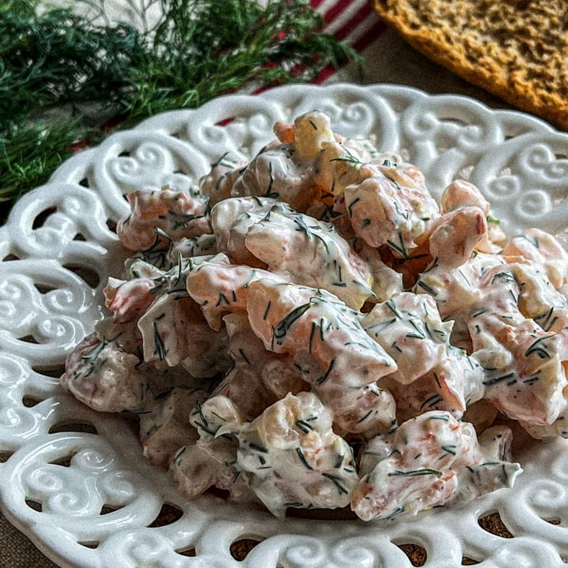 Creamy Swedish Shrimp Salad (Skagenröra)