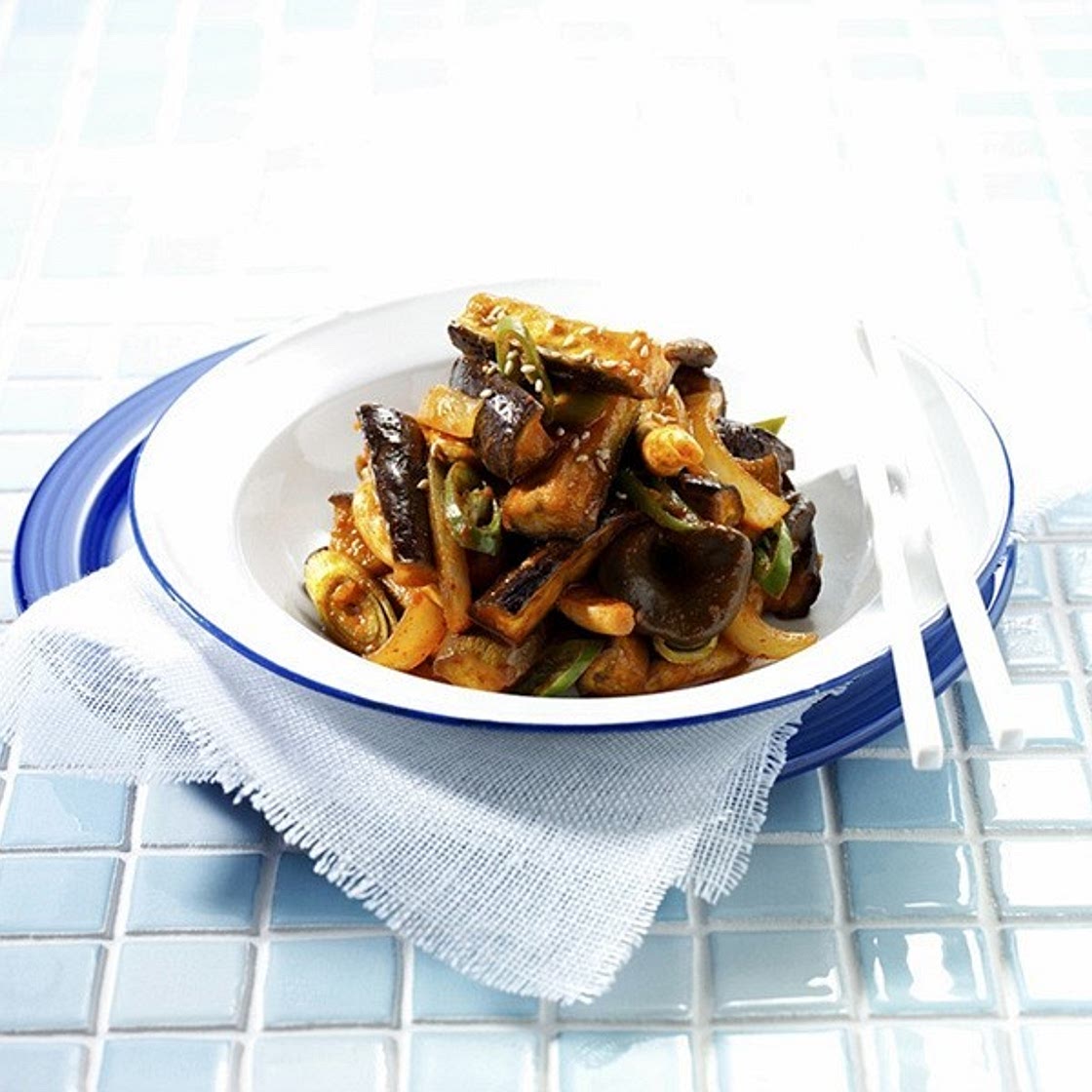 가지 버섯볶음 만드는 법