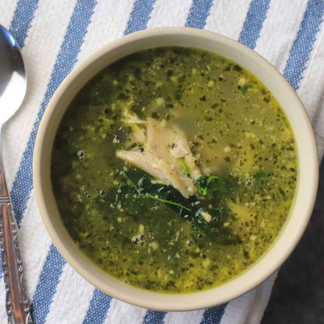 Chicken Soup for Diabetics (Pesto Chicken)