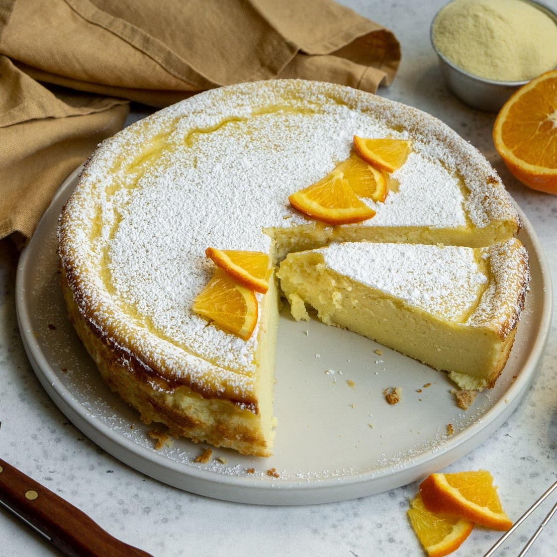 Migliaccio - Italian Ricotta and Semolina Cake