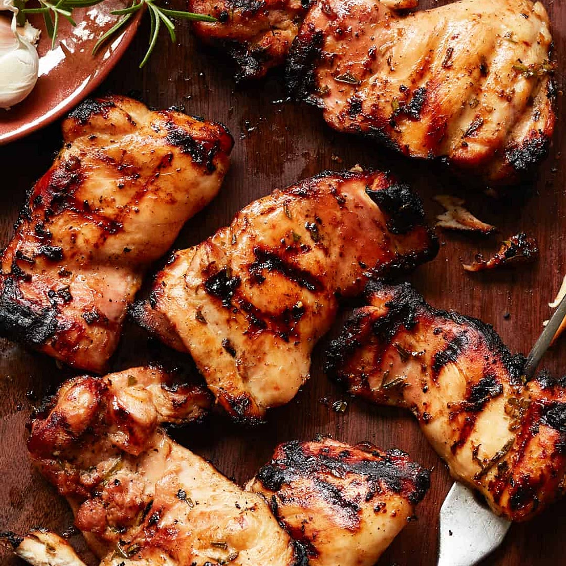 Grilled Rosemary Orange Honey Garlic Chicken