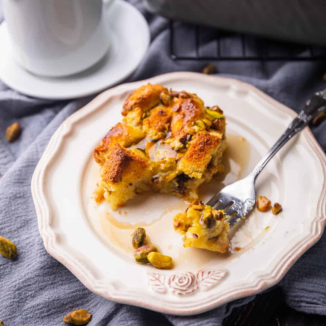 White Chocolate Bread Pudding