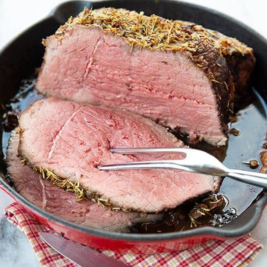 The Perfect Herb & Garlic Bottom Round Roast Recipe