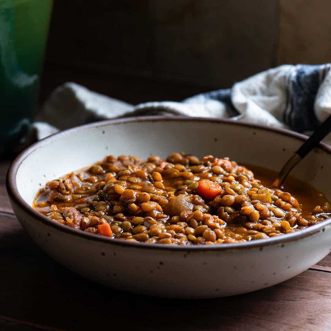 Bacon and Lentil Soup