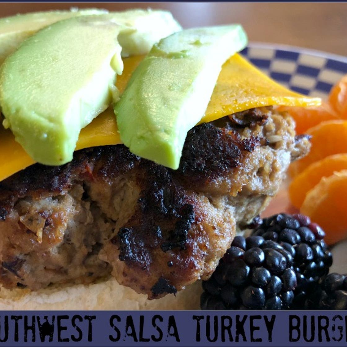 Southwest Salsa Turkey Burgers