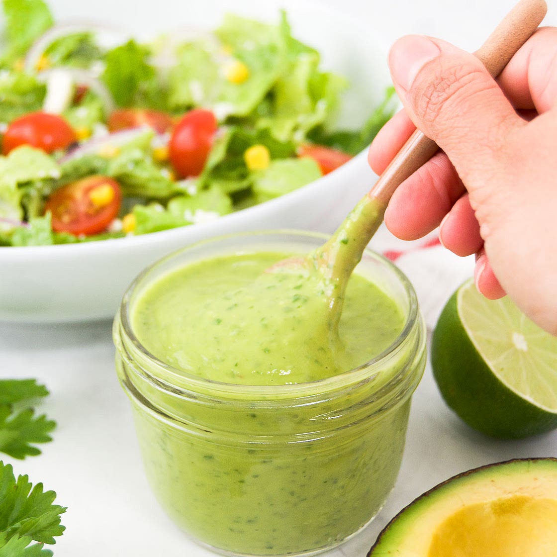 Creamy Lime Avocado Dressing