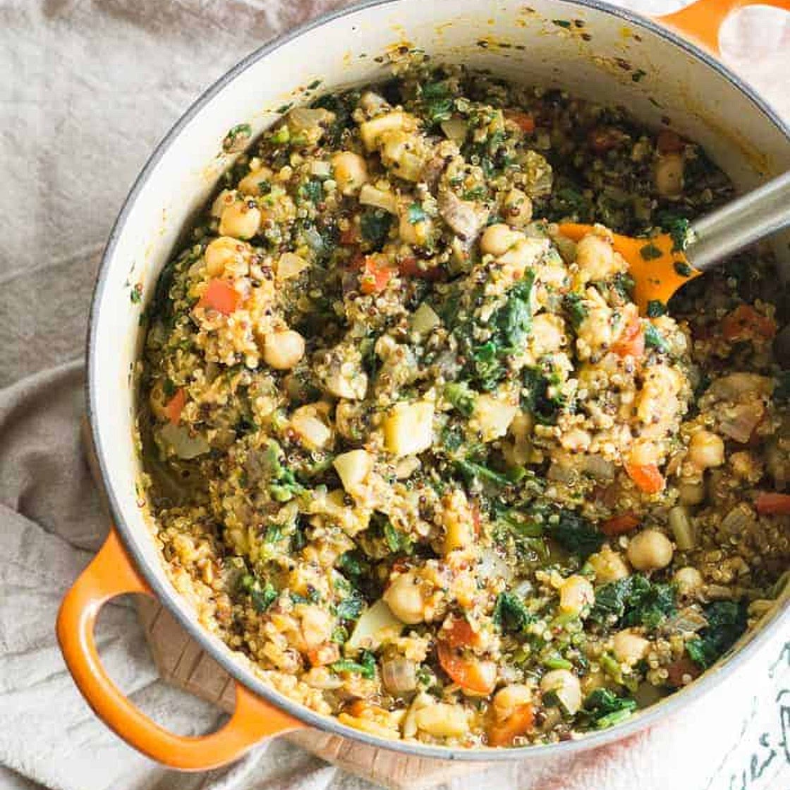 One Pot Parmesan Pumpkin Quinoa