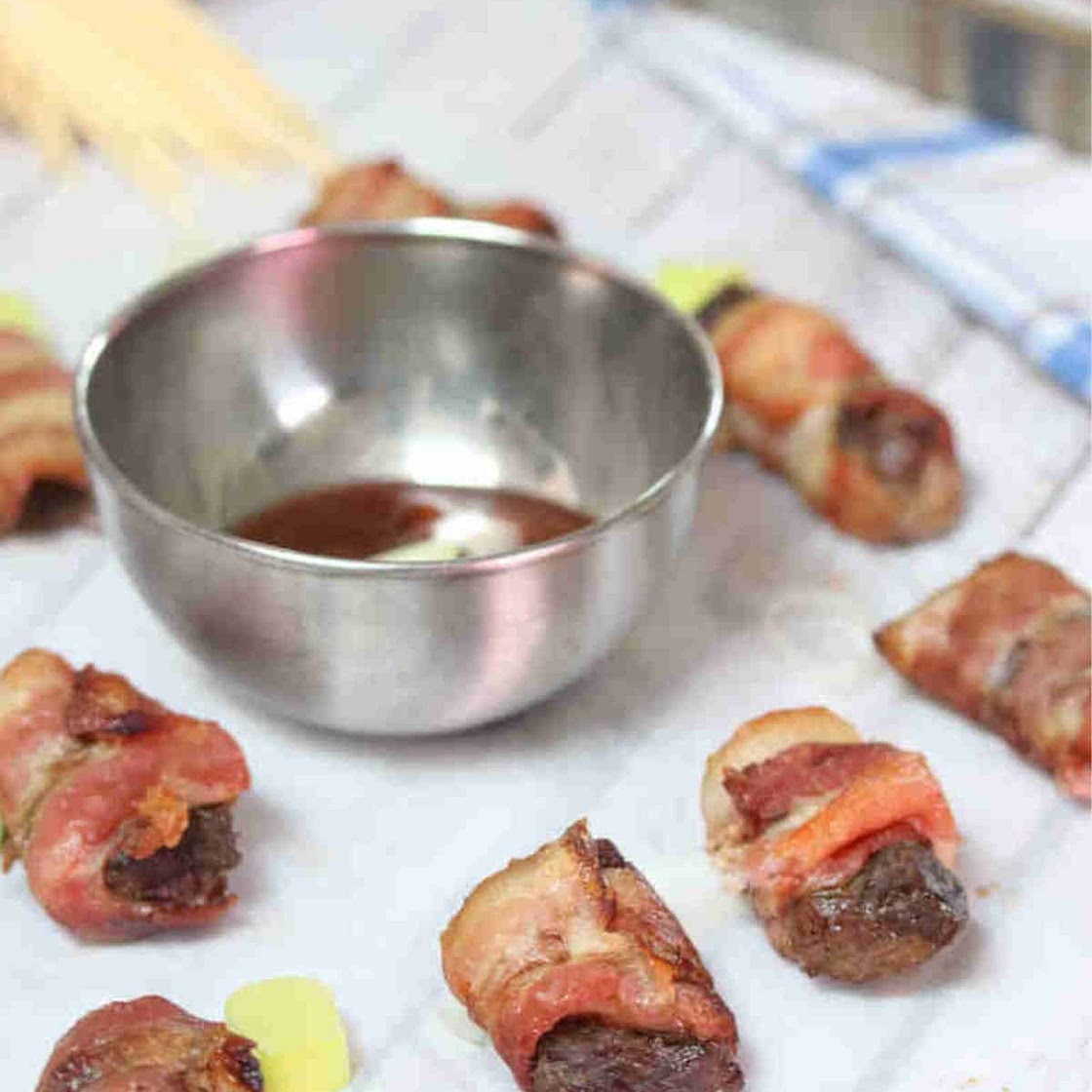 Bacon Wrapped Steak Bites