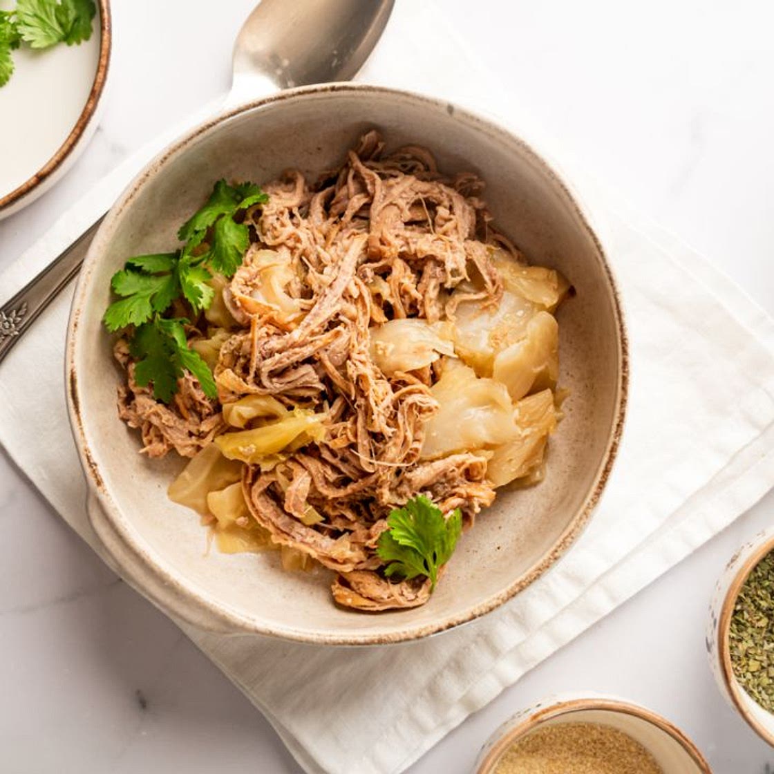 Slow Cooker Kalua Pork with Cabbage