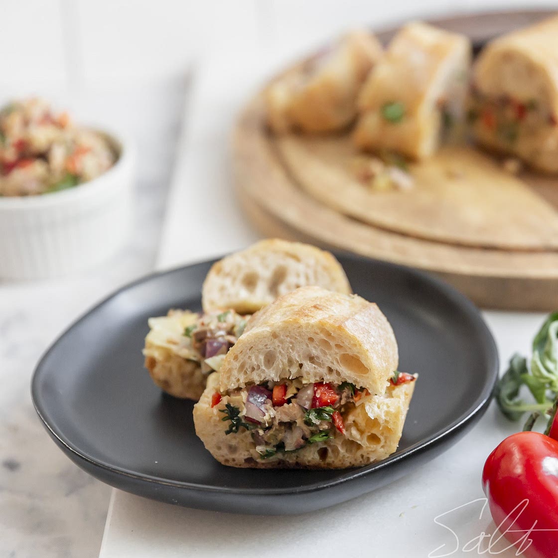 Pan Bagnat aka Fancy French Tuna Salad Sandwich