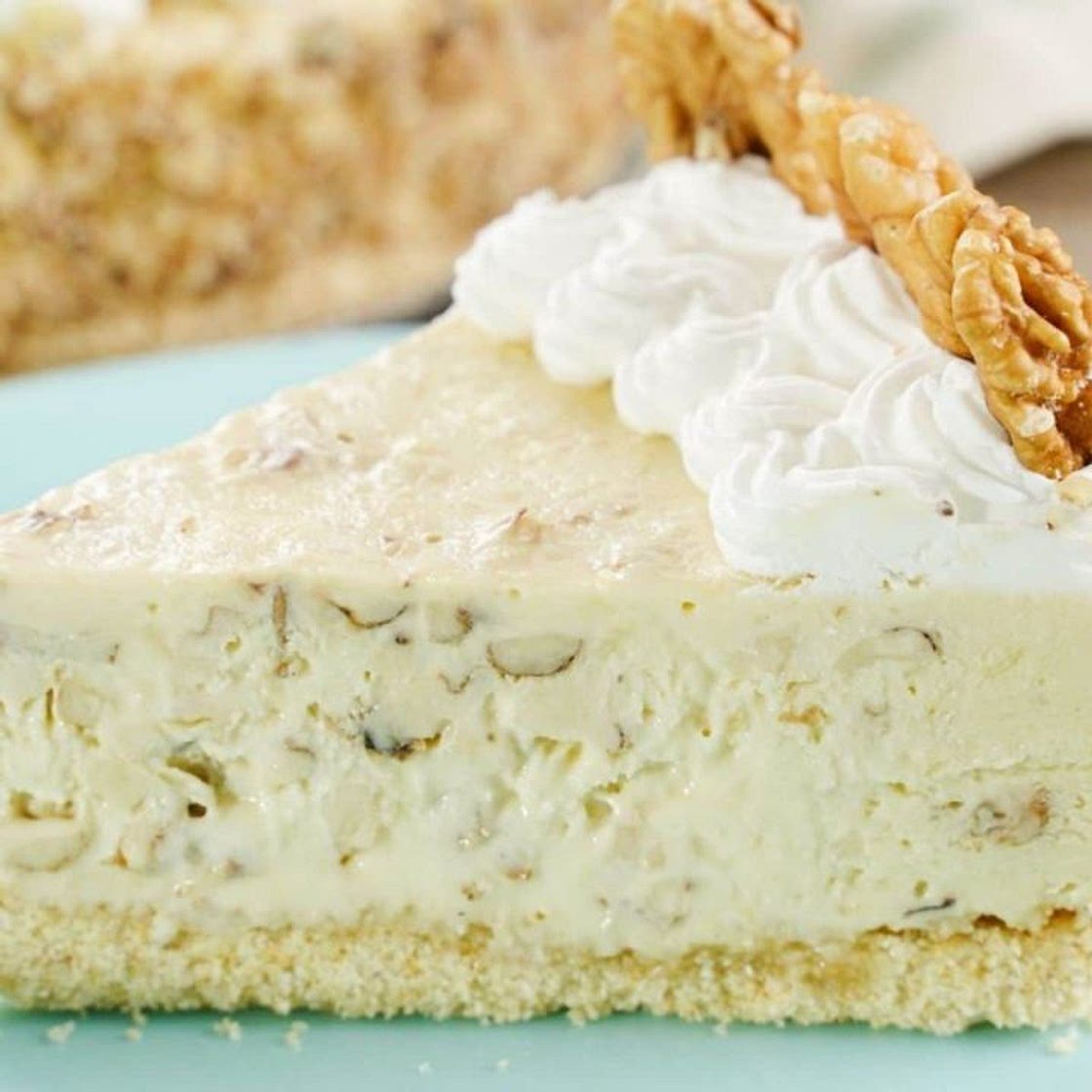 No Bake Walnut Cream Pie