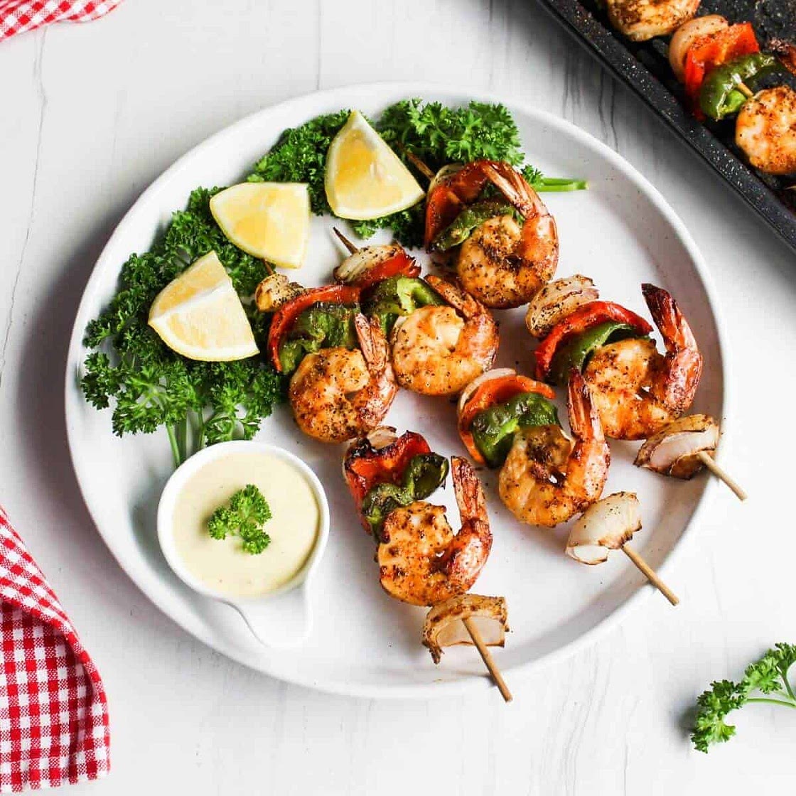 Grilled Shrimp Skewers (Air Fryer or Grill)