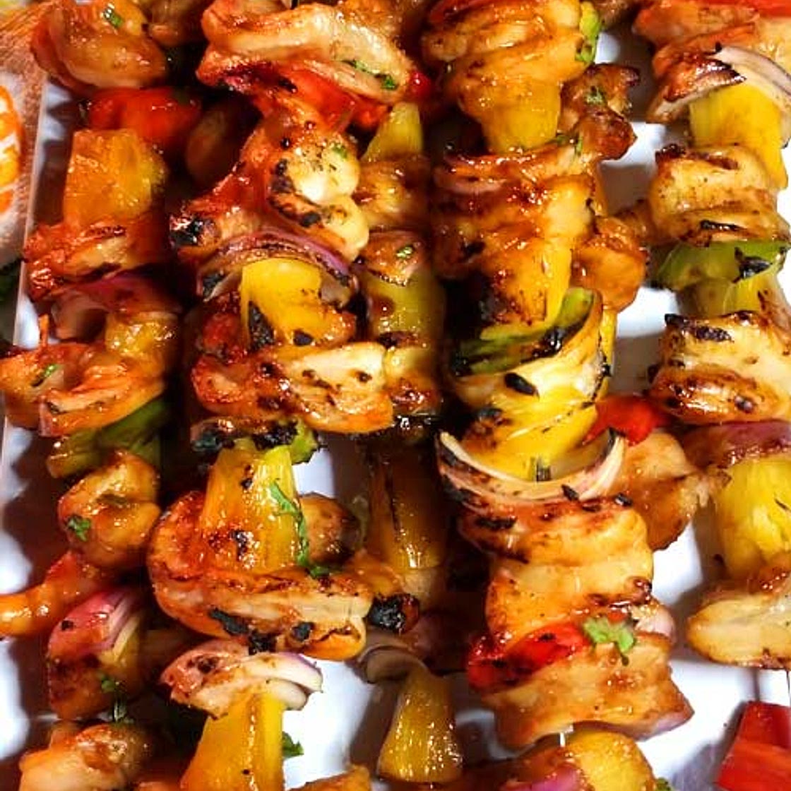 Hawaiian Shrimp Kabobs
