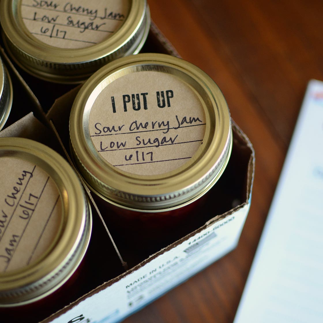 Low Sugar Sour Cherry Jam