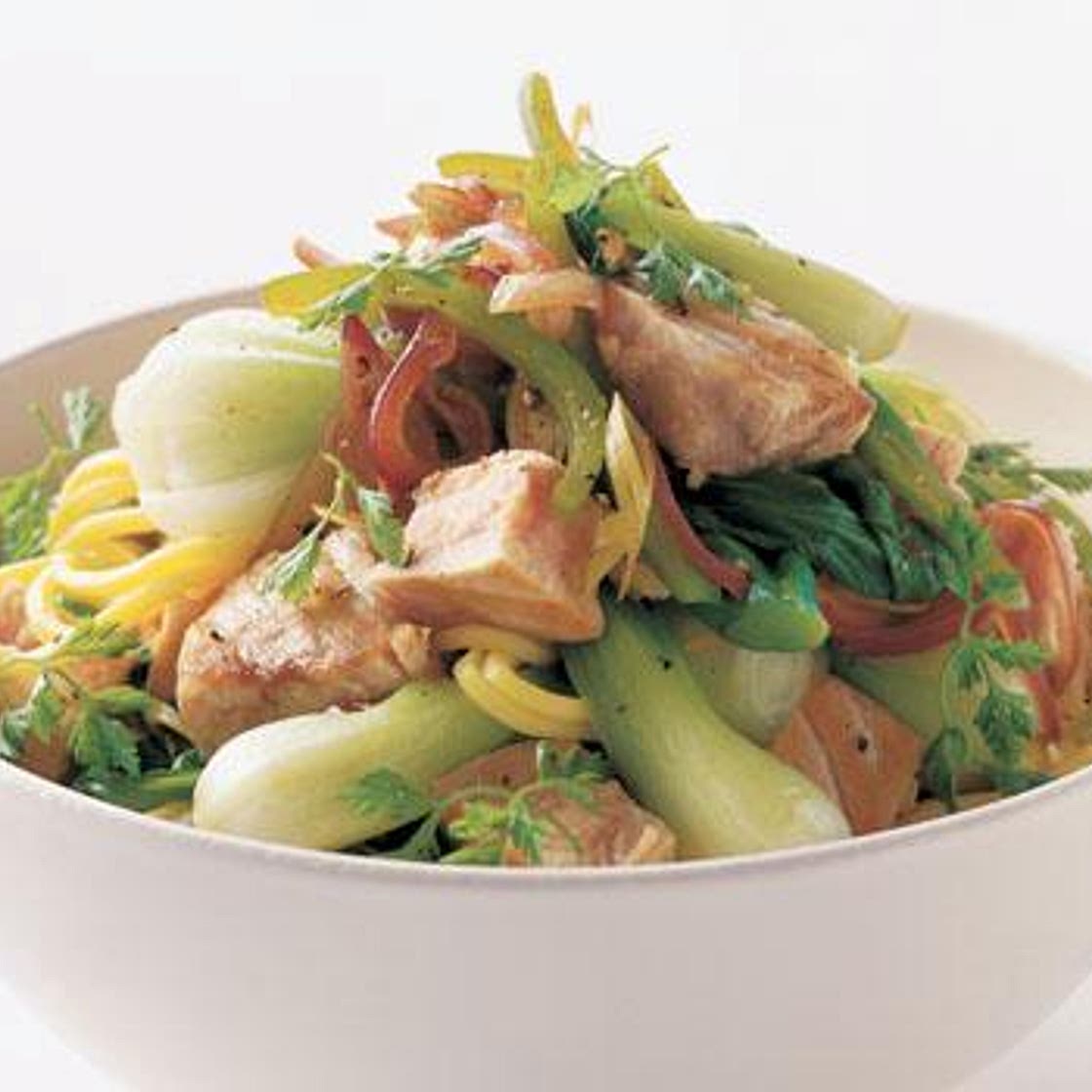 Stirfry Fish with Lemongrass & Asian Greens