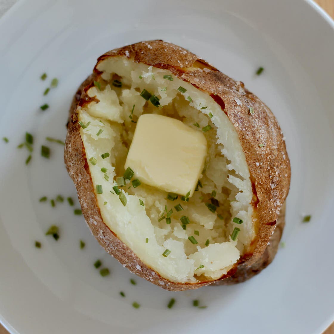 Baked Potatoes Without Foil