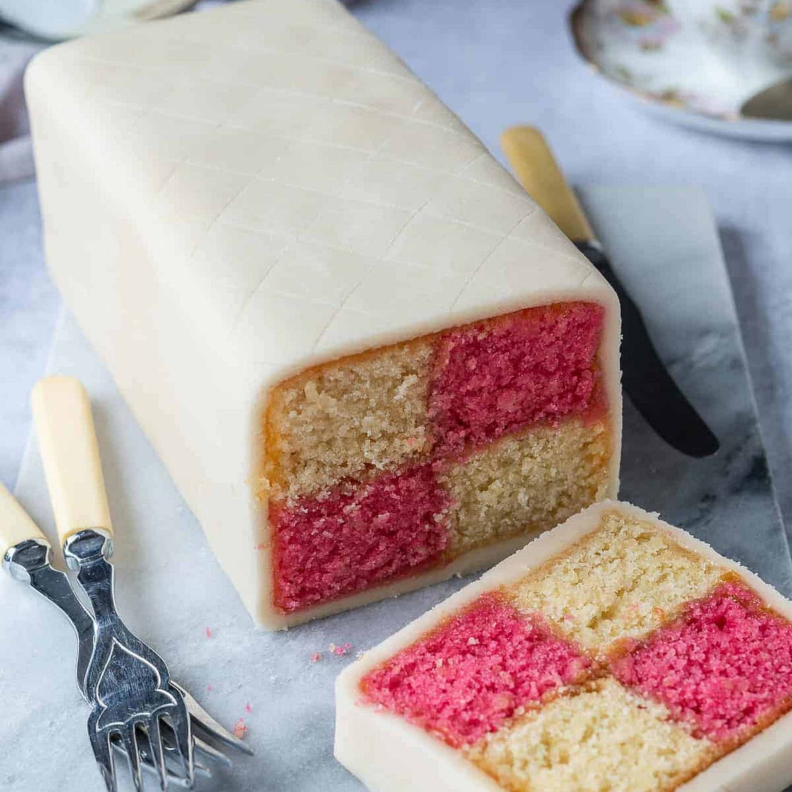 Vegan Battenberg Cake