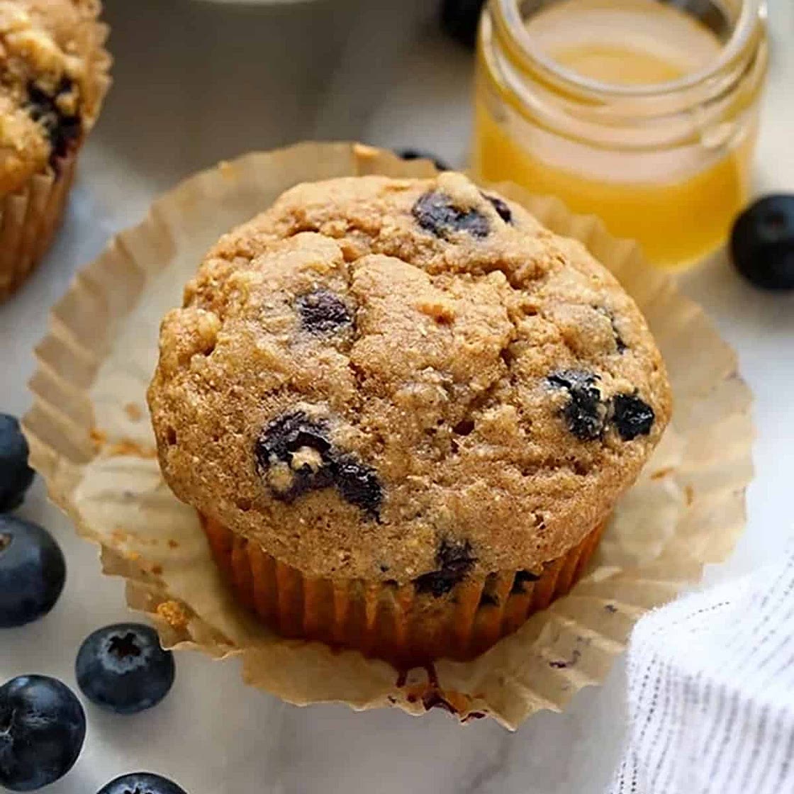 Healthy Blueberry Muffins