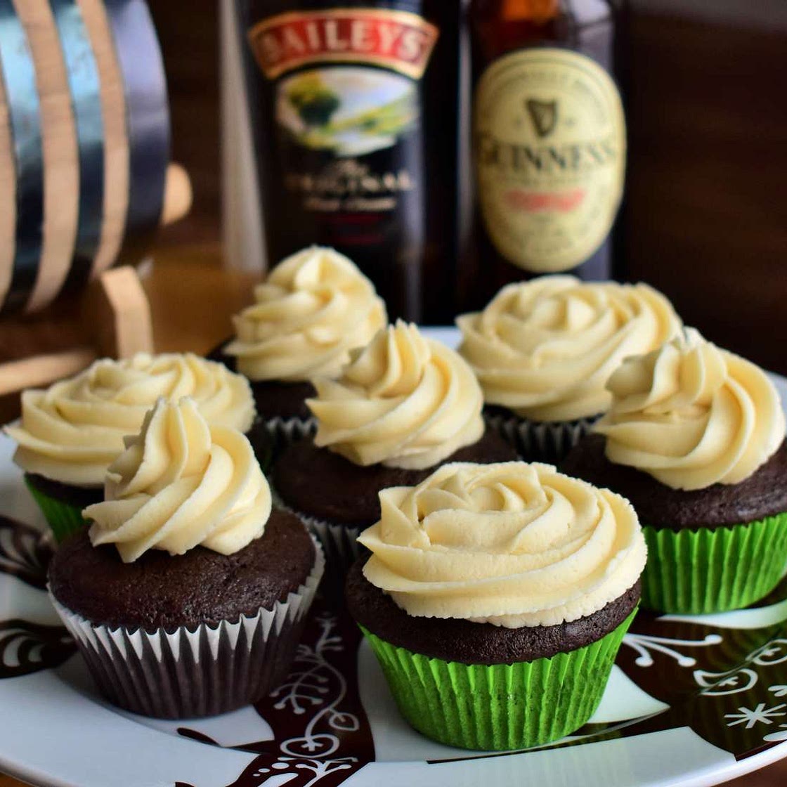 Irish Cocktail Cupcakes