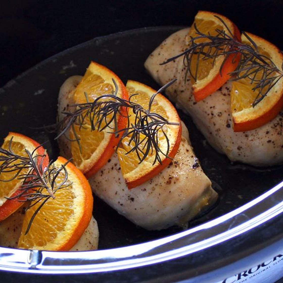 Crock Pot Rosemary Citrus Chicken