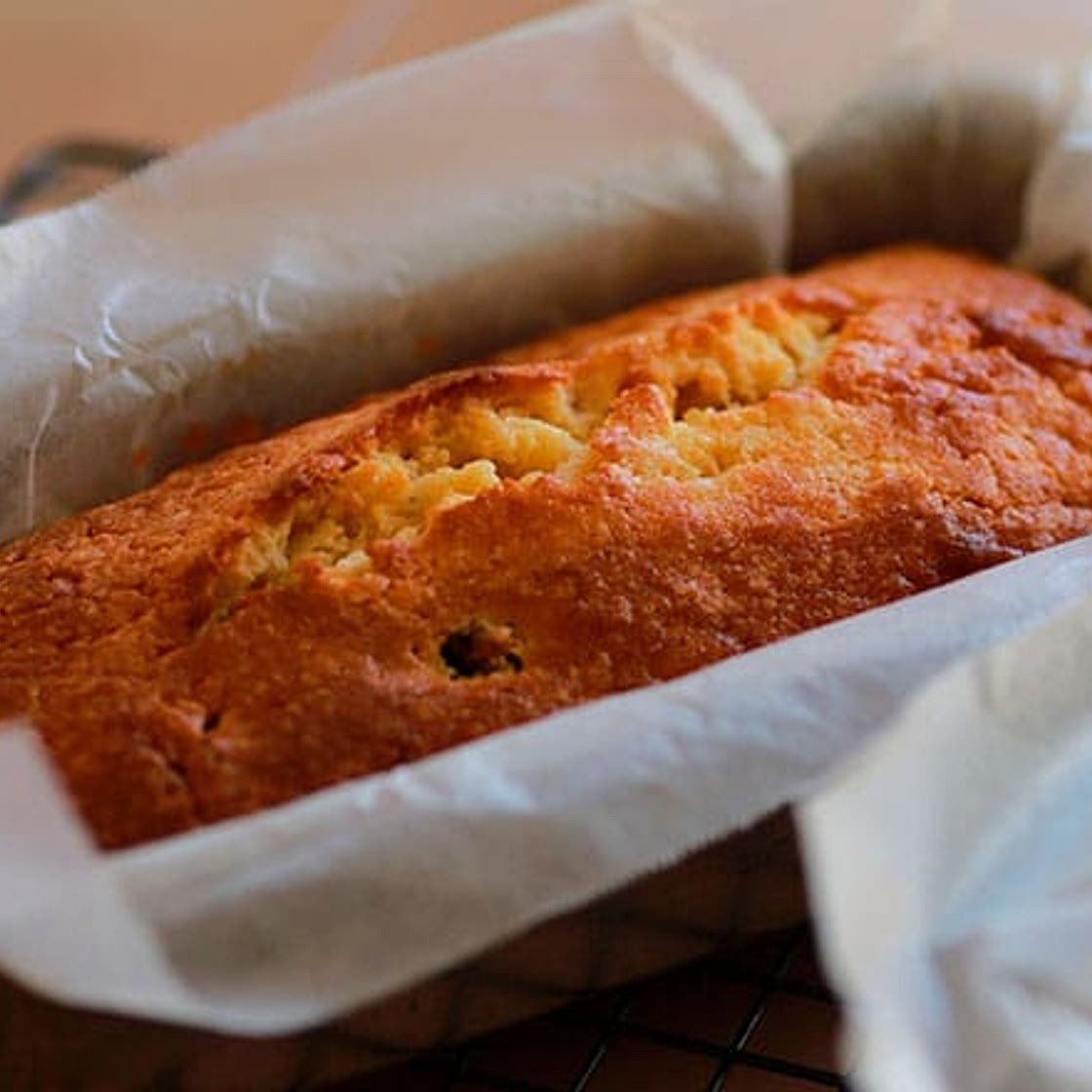 Lemon Corn Pound Cake & Glaze