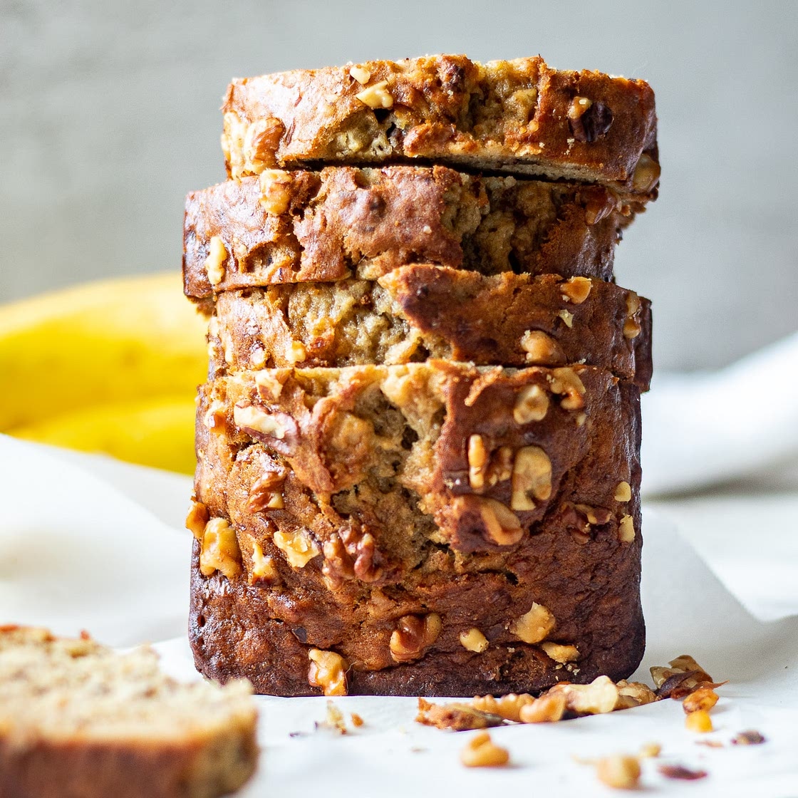 Dairy Free Banana Bread Recipe - Moist with 3 Bananas