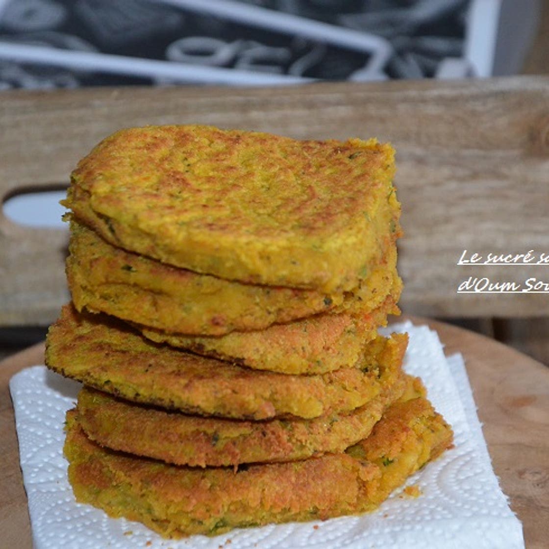 steak végétarien aux lentilles corail et carottes