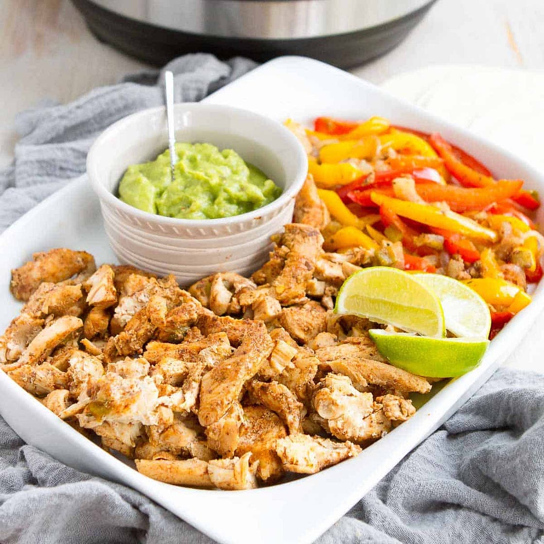 Instant Pot Chicken Fajitas (+ stovetop directions)