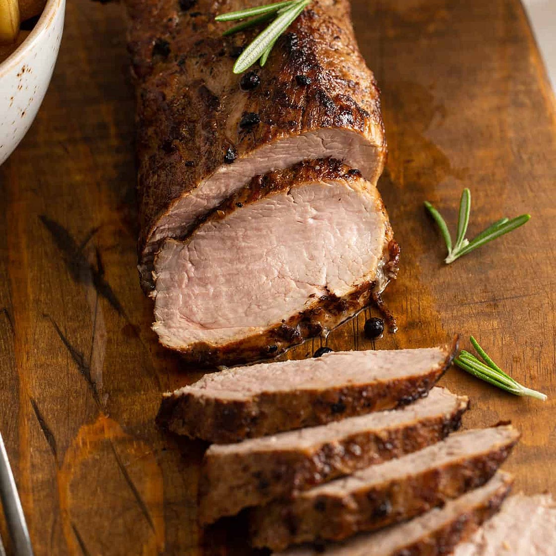 Roasted Pork Tenderloin with Honey Apples