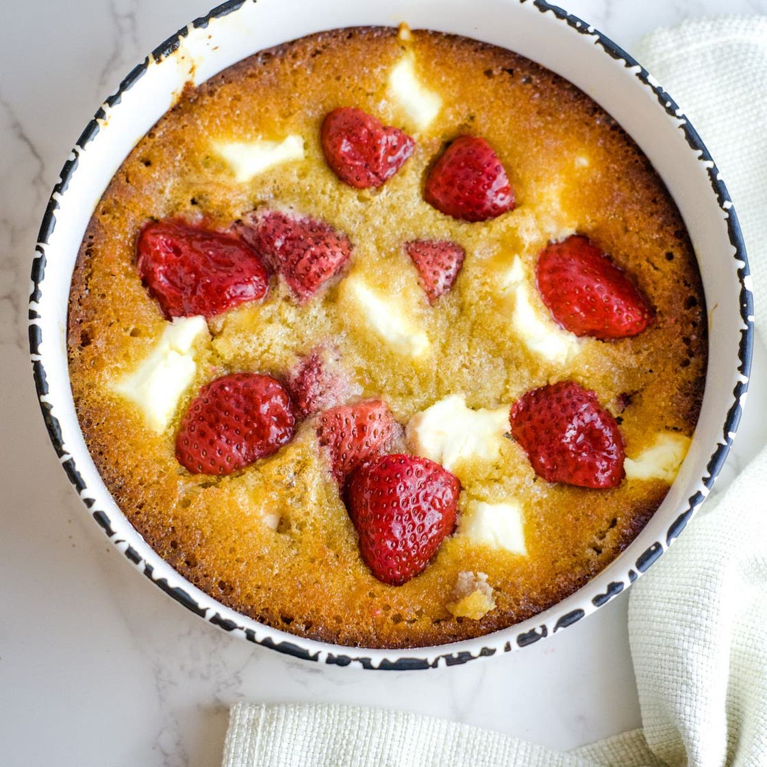 Strawberry Cream Cheese Cobbler