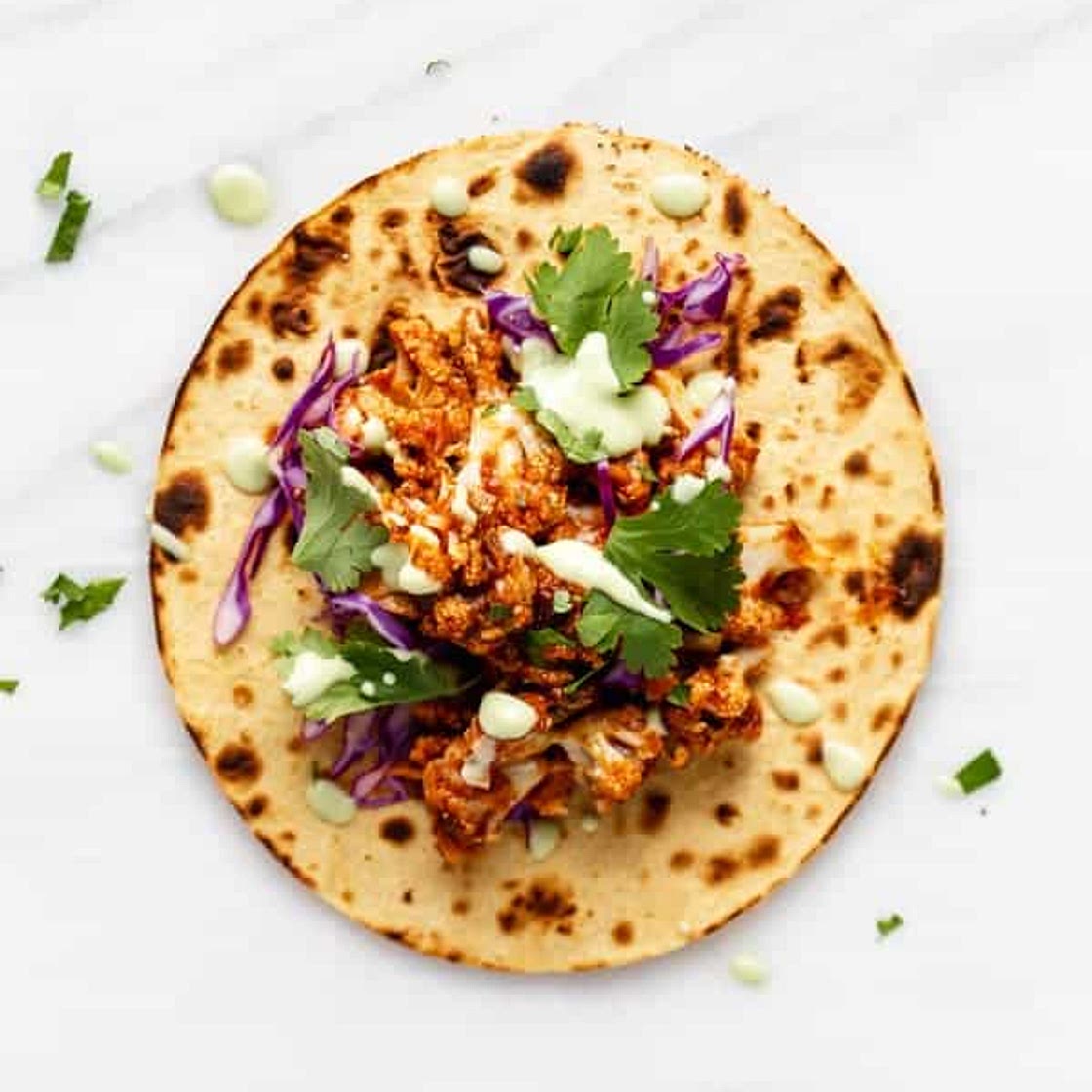 Cauliflower Tinga Tacos