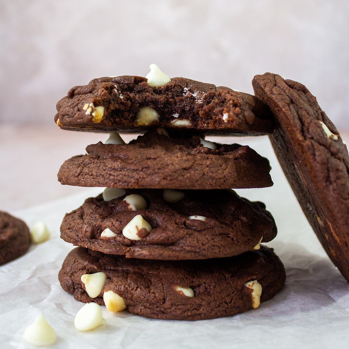 Double Chocolate Condensed Milk Cookies - Taffey Bakery